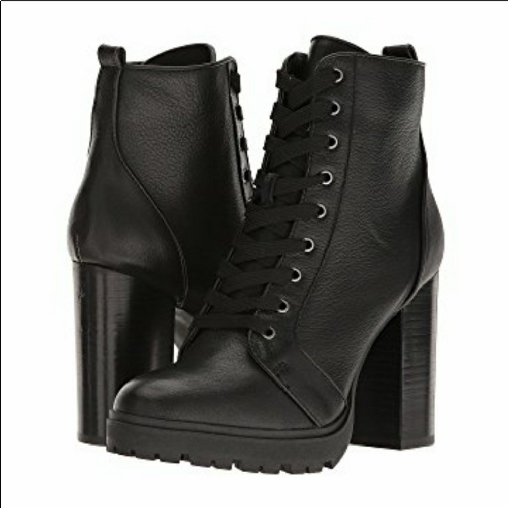 Steve Madden Laurie heeled combat boots NWT